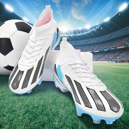 Men New TF Football Boots Sneakers Society Turf Grass Ultralight Male Soccer Shoes Comfortable Ankle Football Shoes Futsal Fast
