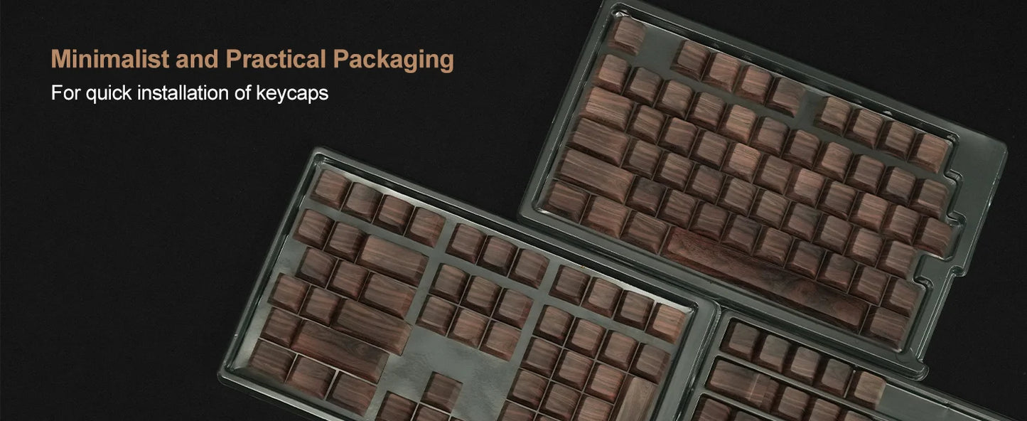 Teclas PBT translúcidas Cherry com gravação lateral e padrão de madeira, 126 teclas, personalizadas para teclado mecânico 60/84/98/108