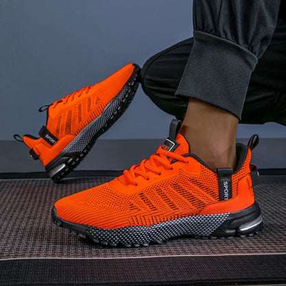Men Running Shoes Lightweight Breathable Jogging Sport Shoes Male Lace-up Fashion Comfort Non-slip Casual Sneakers Man