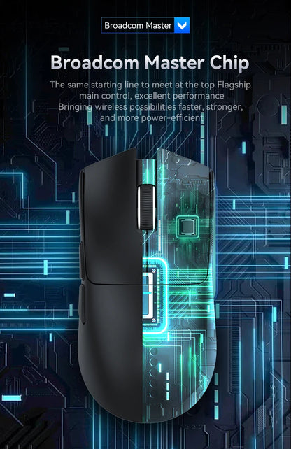 ATTACK SHARK X11 Lightweight Wireless Gaming Mouse, 22K DPI RGB Gaming Mouse with PAW3311 Optical Sensor, Tri-Mode Rechargeable Gaming Mouse