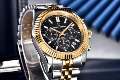 PAGANI DESIGN 2025 New VD53 luxury men quartz watch 40MM stainless steel sapphire waterproof 50m luminous C3 relojes para hombre