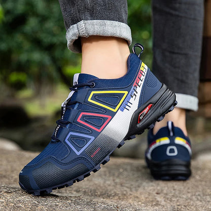 Mens Hiking Shoes Outdoor Off-road Anti Slip Leisure Mountain Camping Sneakers Unisex Comfortable Cushioning Travel Hiking Shoes