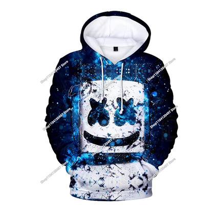 Sweatshirt com Capuz Infantil 3D 2025, Nova Série Anime Fortnite Estampada, Pullover de Marca Trendy, Presente
