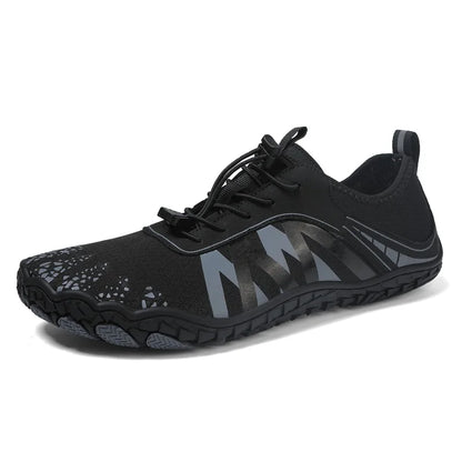 Novos sapatos aquáticos 2025 barefoot para praia e desporto, sapatos de natação antiderrapantes de alta qualidade, sapatos desportivos casuais de cinco dedos unissexo
