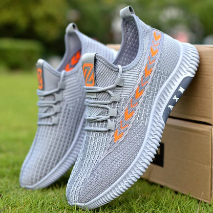 New Summer Men's Shoe Versatile Coconut Shoe Breathable Thin Mesh Casual Slip-On Sports Shoe Comfortable Low Cut round Toe