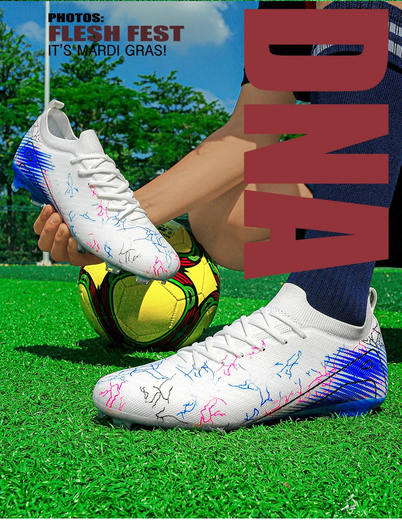 New Men's Football Boots Wholesale Cleats Non-Slip Sneakers Training Soccer Shoes Top Quality FG Drop Shipping Unisex Adult