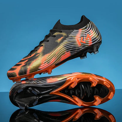 New Men Soccer Shoes Cleats High-quality Football Boots Hot-selling Sneakers Grass Non-Slip Boys Match Outdoor High-top Light