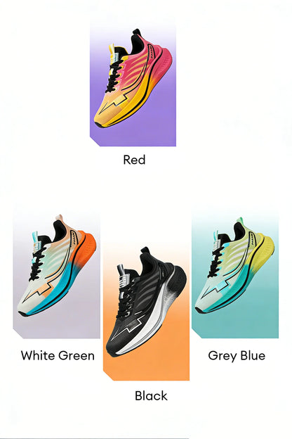 Men's Cushioning Running Shoes with Carbon Plate Marathon Women Lightweight Casual Sneakers for Jogging Workout Fitness Exercise