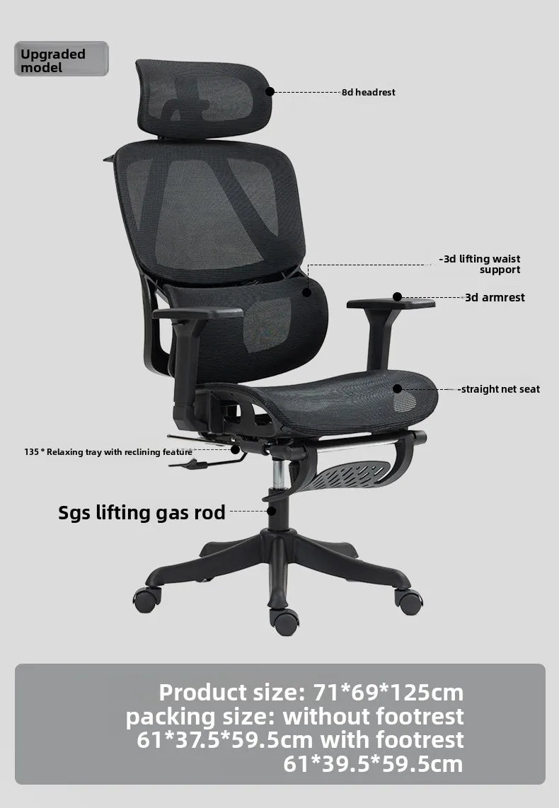 Internet Celebrity Ergonomic Chair Office Chair Back Chair Home Computer Chair Gaming Chair Sturdy and Durable