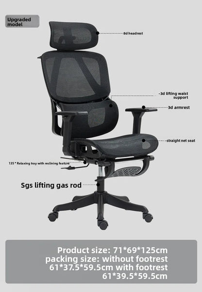 Internet Celebrity Ergonomic Chair Office Chair Back Chair Home Computer Chair Gaming Chair Sturdy and Durable