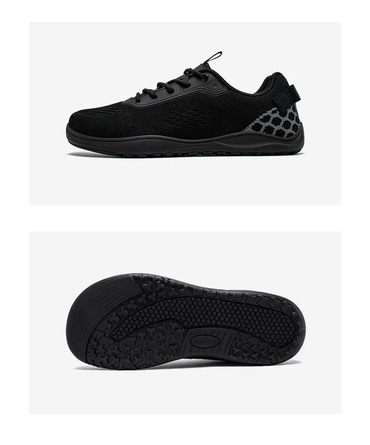 HOBIBEAR Knit Barefoot Shoes Unisex Zero Drop Wide Toe Sneaker Minimalist Breathable Causal Walking Shoes