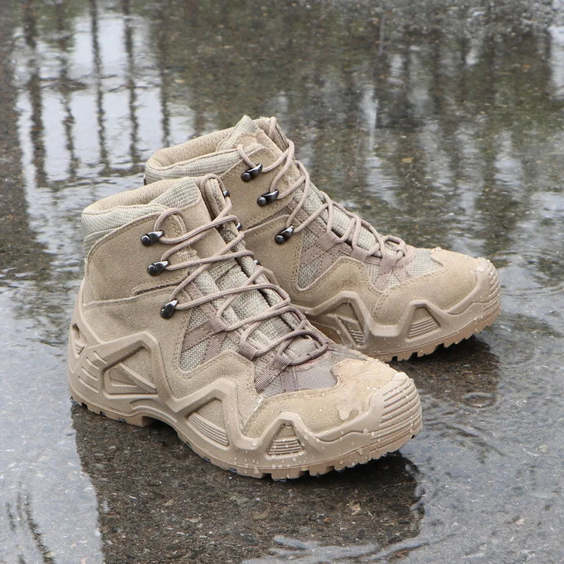 Lynjacye – zielone buty bojowe o średniej wysokości dla mężczyzn i kobiet, rozmiary 39–46, buty outdoorowe, treningowe, turystyczne, pustynne, do wspinaczki, Bota Masculina