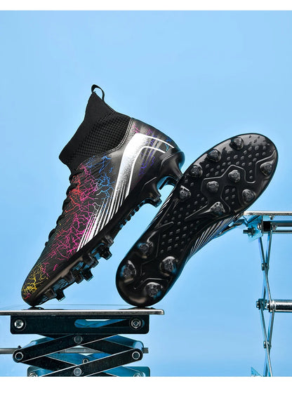 Men Professional Football Shoes Society Cleats Soccer Shoes Original Indoor Football Field Boots Grass Training TF/FG Sneaker