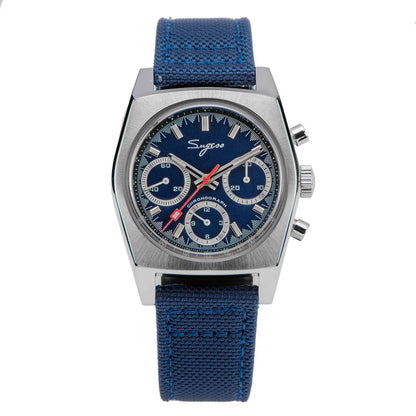 Sugess S419 Series 37mm Original Swanneck Movement Chronograph Master Mens Watch Mechanical Wristwatch Dome Sapphire Crystal New