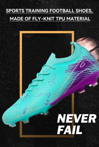 New Men's Football Boots Wholesale Cleats Non-Slip Sneakers Training Soccer Shoes Top Quality FG Drop Shipping Unisex Adult