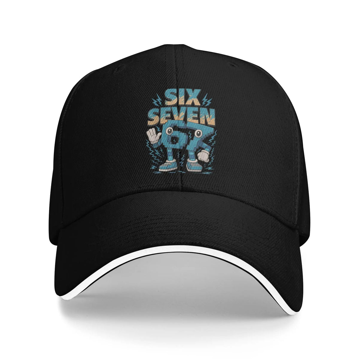 67 Six Seven 6-7 Casquette de baseball « Popular Steal » Brainrot Gaming Meme Sandwich Caps Hommes Femmes Respirante Dad Hat Plein air
