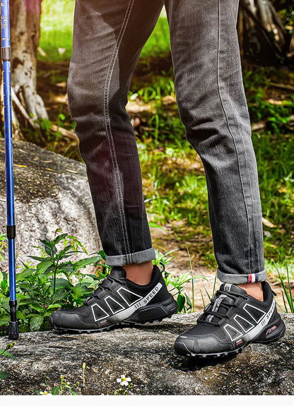 Hiking Shoes Men's Outdoor Rubber-Soled Non-Slip Tactical Training Shoes Lightweight Comfortable Hiking Travel Sports Shoes Men