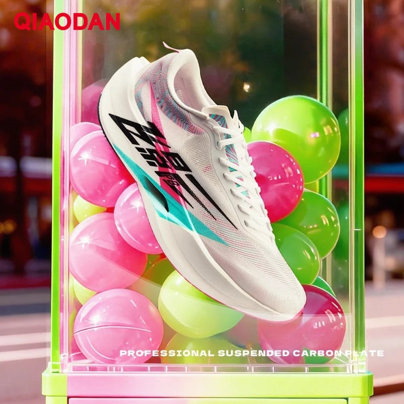 QIAODAN Feiying PB6.0 Men's Marathon Racing Running Shoes Full Palm Carbon Plate Sneakers Lightweight Sports Shoes QDB023261299