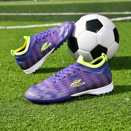 Nuevas zapatillas de fútbol para hombre de alta calidad, tacos para partidos en interior, botas de fútbol para exterior superventas, para césped, de caña alta, fútbol sala, antideslizantes