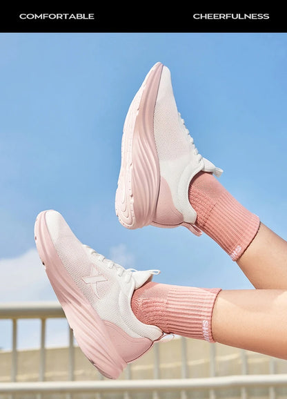 Sapatilhas de Corrida Xtep para Mulher 2025 Verão Novidade Resistentes Leves Casuais com Amortecimento de Impacto e Malha Respirável 875418110054