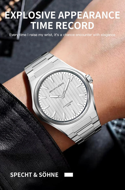 Dropshipping 2025 Hot Selling Products Wristwatches For Men Specht & Söhne Ultrathin Male Green Sports Watches 100M Waterproof