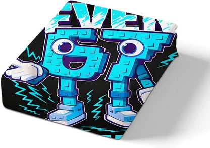 Set copripiumino Cartoon Print Six Seven 67 da 2/3 pezzi, copripiumino e federa per casa, ragazzi e adulti, regalo per ragazzi e ragazze