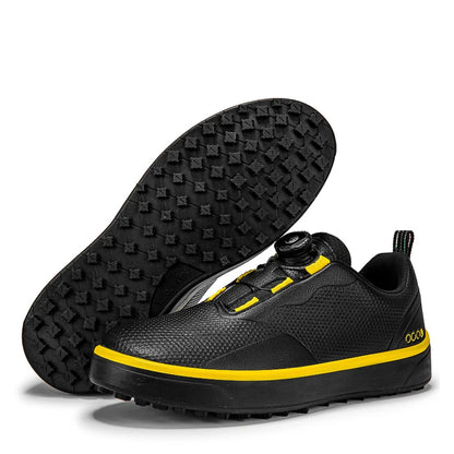 Couple Golf Shoes  Men's White Waterproof  Rotating buckle Fitness Spikeless Non slip Golf Golfer Training Golf Sneakers Women