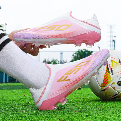 Men Soccer Cleats Professional Football Boots Society Turf Breathable Mesh Youth Soccer Shoes Anti Skid Male Sneakers Chuteira