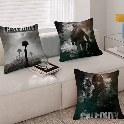 Klasická hra C-Call Of D-Duty personalizovaný polštář s obrázkem a textem, bytová dekorace, dárek do domácnosti, 45x45cm