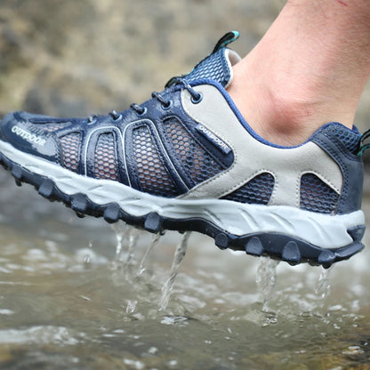 Spring Summer Men Women Outdoor Sneakers Trekking Hiking Shoes Sports Trail Running Shoes Thick Soles Sales Promotion Discount