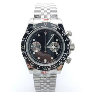 Fashions 39.5MM Quartz Watch VK64 Chronograph Men's Watch Sapphire Glass design vintage Watch Wristwatches Calendar