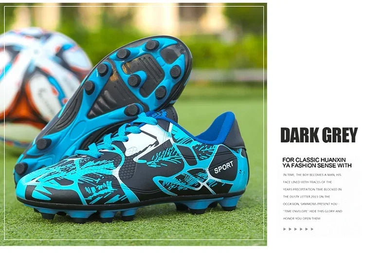 Buty piłkarskie dla dzieci Sports Society Field Chłopięce buty do piłki nożnej Futsal Szybkie buty do halowej piłki nożnej Oryginalne buty z kolcami do kostek Buty piłkarskie