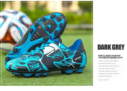 Buty piłkarskie dla dzieci Sports Society Field Chłopięce buty do piłki nożnej Futsal Szybkie buty do halowej piłki nożnej Oryginalne buty z kolcami do kostek Buty piłkarskie