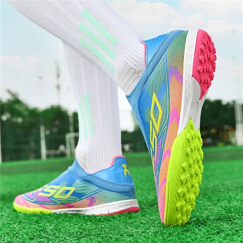 Men Soccer Shoes Cleats FG/TF Professional Original Women Football Boots Society Grass Indoor Training Unisex Non Slip Sneakers