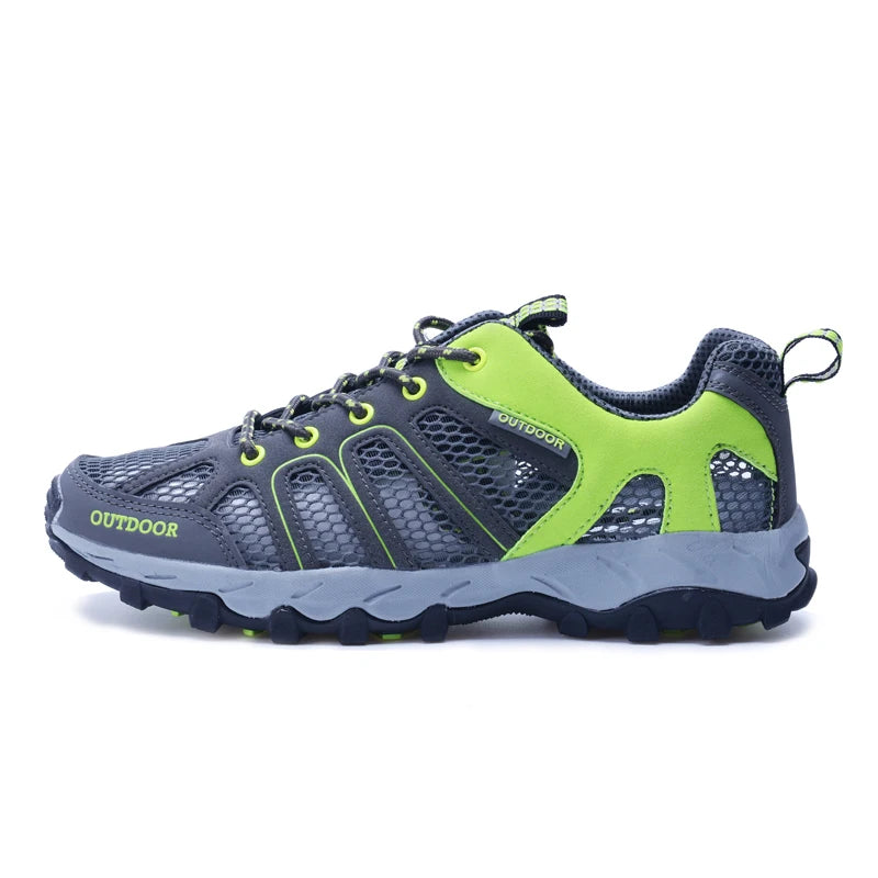 Spring Summer Men Women Outdoor Sneakers Trekking Hiking Shoes Sports Trail Running Shoes Thick Soles Sales Promotion Discount