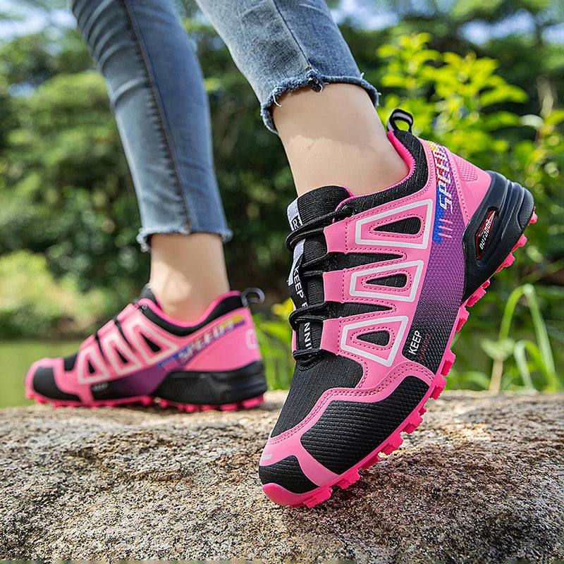 Men's Hiking Shoes Outdoor Sports Shoes Lace-up Hiking Shoes Women's Hiking Sports Shoes Non-slip Hunting Tactical Sports Shoes