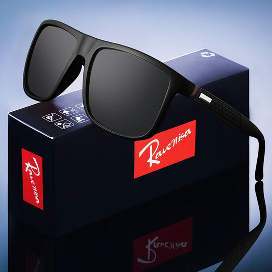 Luxury Square Polarized Cycling Sunglasses UV400 Male Vintage Eyewear Men Women Fashion Travel Driving Fishing Windproof Glasses