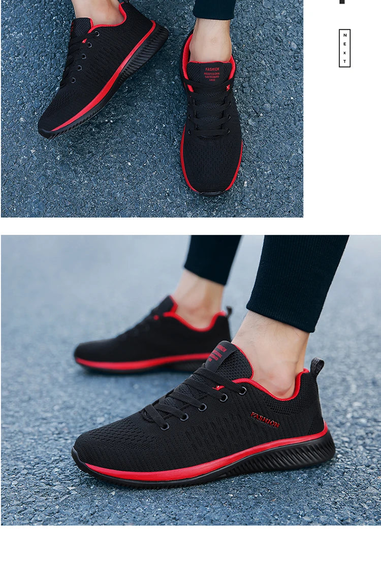 Mens Walking Shoes - Slip On Tennis Running Shoes Memory Foam Lightweight Work Sneakers for Indoor Outdoor Gym