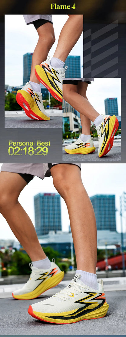 Marathon Men Running Shoes Carbon Board Speciality Sports Breathable Lightweight Women's Comfortable Chunta Athletic Sneakers