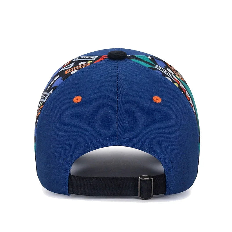 Ny casual mode-baseballkasket med bogstavbroderi og print, udendørs solbeskyttende solskærmshat