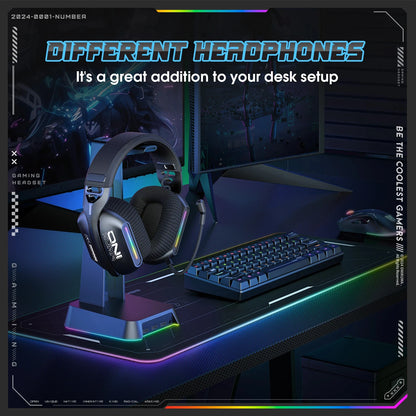 ONIKUMA GT828 Bluetooth Headset Four-mode Connection Over Ear HIFI Stereo Wireless Gaming Headsets with Mic for PC Laptops PS5