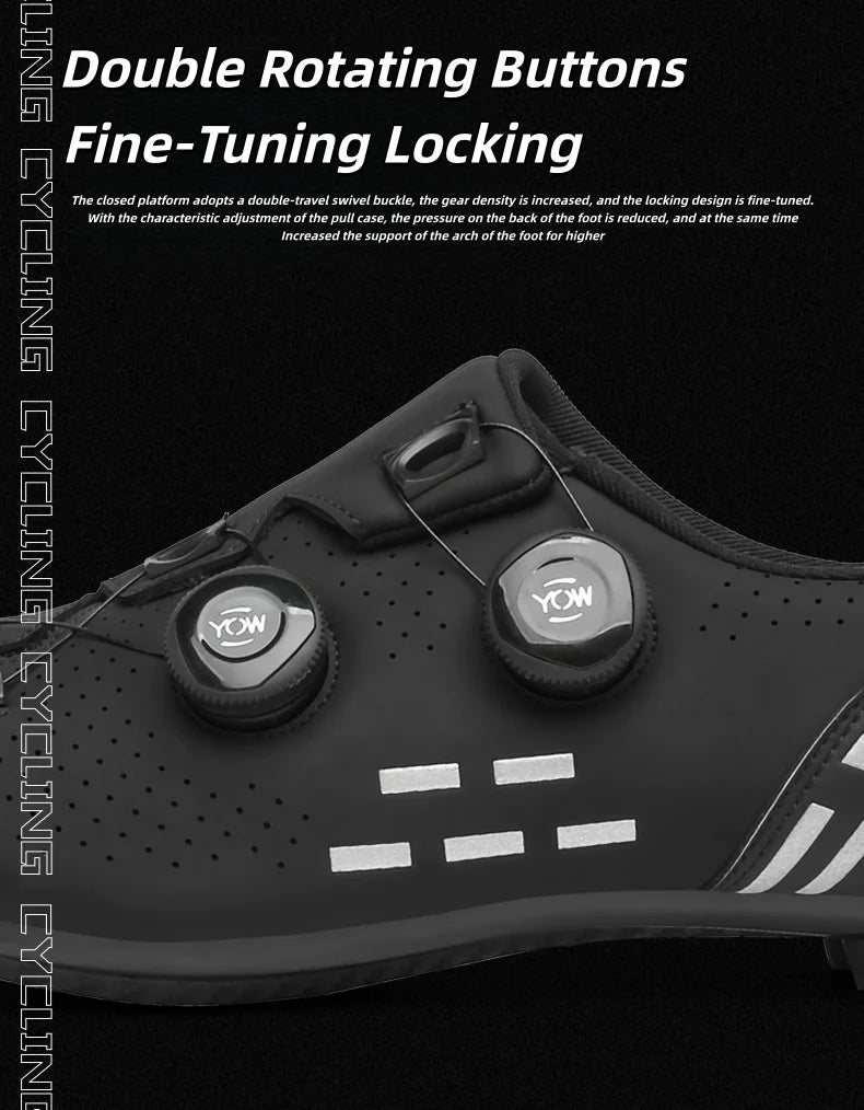 High-Quality Cycling Shoes Men's SPD Self-Locking Racing Bicycle Sports Shoes Women's MTB Mountain Non-Slip Cycling Shoes 36-47