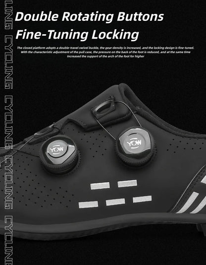 High-Quality Cycling Shoes Men's SPD Self-Locking Racing Bicycle Sports Shoes Women's MTB Mountain Non-Slip Cycling Shoes 36-47