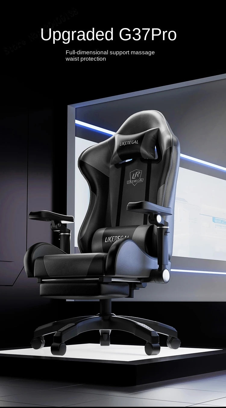 New Gaming Chair 9D Mechanical Dynamic Armrests 3D Lumbar Support Wide Seat Ergonomic Chair Gaming Live Streaming Swivel Chair