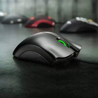 Rato Gaming Razer Original com Fio, Sensor Óptico 6400 DPI, Rato Gaming para Portátil, Rato Óptico de Alta Velocidade
