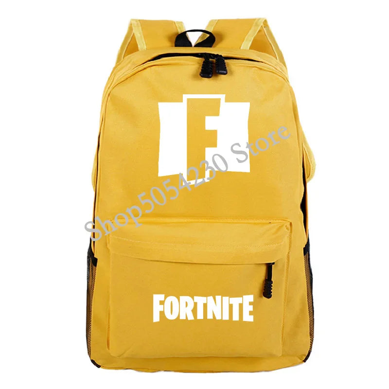 Mochila Fortnite Games, mochila escolar Fortnite para adolescentes, unissexo, com compartimento para portátil, para escola, viagens e uso casual