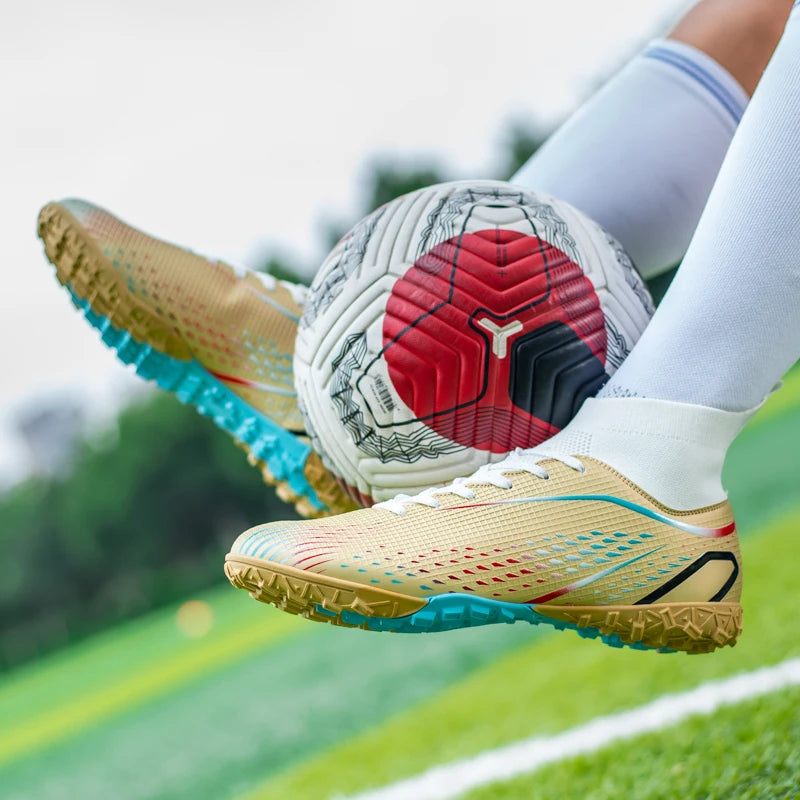 Men Football Boots Professional Turf Futsal Match Grass Unisex Outdoor Training Soccer Shoes Soccer Cleats Non-slip Breathable