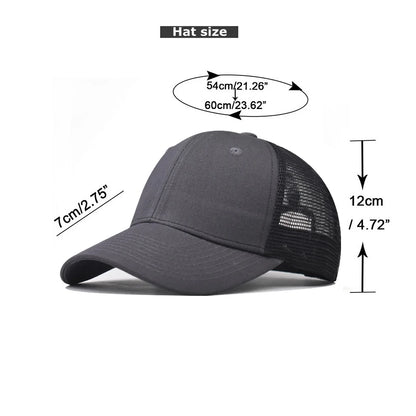 Baseball Cap Adult Net cap Shallow curved eaves Hat Unisex Summer hat Breathable hat shade Spring Autumn Cap Hip Hop Fitted Cap