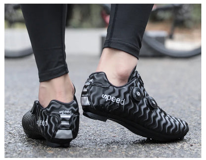 New Cycling Shoes Men's Self-locking Racing Road Cycling Sports Shoes Lockless Training Shoes Women's SPD Cleats Cycling Shoes