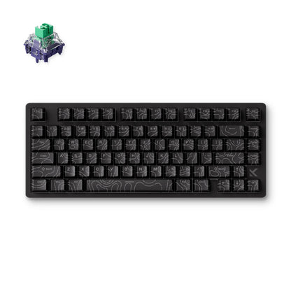 Teclado Gaming MCHOSE Jet 75 com Interruptores Magnéticos Hall Effect, Hot-Swappable, RGB Personalizado, Snap Tap, Latência de 0.1ms e Taxa de Polling de 8kHz